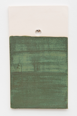 ___'All A Test Until Laid To Rest (Jade Green)'___, glazed earthenware, 22 x 38 cm, 2021