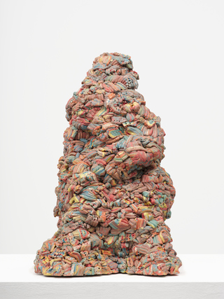 ___'Untitled'___, extruded stoneware with body stain, 60 x 40 x 45, 2023